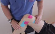 Tejpování kolene meniskus
